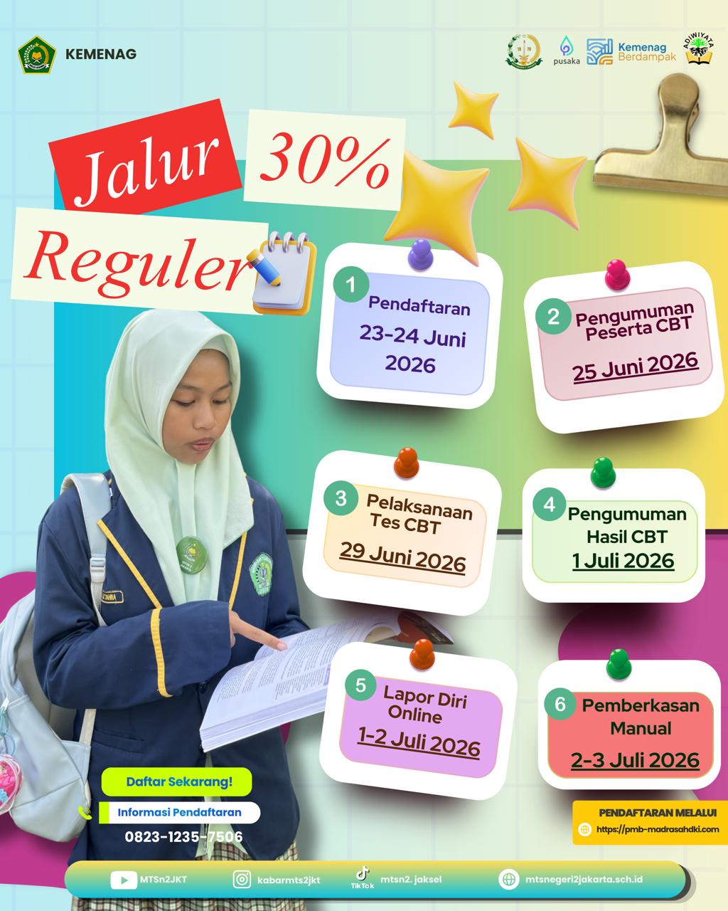 MTs Negeri 2 Jakarta Buka Pendaftaran Jalur Reguler, Kesempatan Emas bagi Calon Peserta Didik Baru